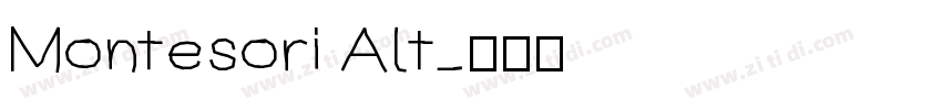 Montesori Alt字体转换